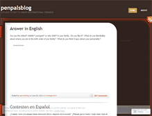 Tablet Screenshot of penpalsblog.wordpress.com