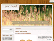 Tablet Screenshot of journeyforwardcounseling.wordpress.com