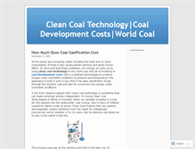 Tablet Screenshot of cleancoaltechnology.wordpress.com