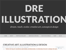 Tablet Screenshot of dreillustration.wordpress.com