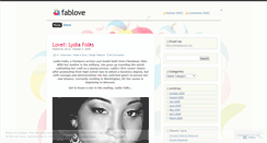 Desktop Screenshot of fablove.wordpress.com