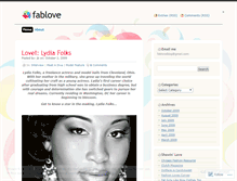 Tablet Screenshot of fablove.wordpress.com