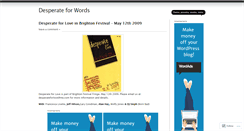 Desktop Screenshot of desperateforwords.wordpress.com