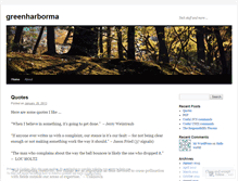 Tablet Screenshot of greenharborma.wordpress.com