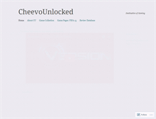 Tablet Screenshot of cheevounlocked.wordpress.com