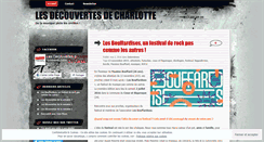 Desktop Screenshot of lesdecouvertesdecharlotte.wordpress.com