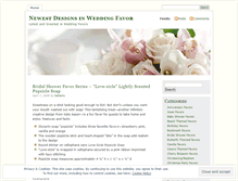 Tablet Screenshot of newestweddingfavors.wordpress.com