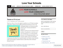 Tablet Screenshot of loveyourschools.wordpress.com