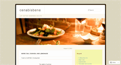 Desktop Screenshot of cenabisbene.wordpress.com