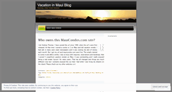 Desktop Screenshot of mauicondos.wordpress.com