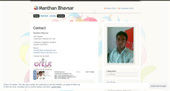 Desktop Screenshot of manthanbhavsar.wordpress.com