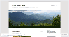 Desktop Screenshot of fromthesehills.wordpress.com