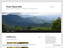 Tablet Screenshot of fromthesehills.wordpress.com