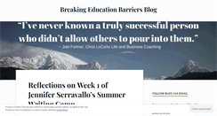 Desktop Screenshot of breakingeducationbarriers.wordpress.com