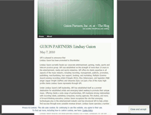 Tablet Screenshot of guionpartners.wordpress.com