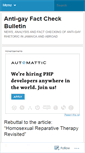 Mobile Screenshot of antigayfactcheck.wordpress.com