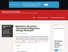 Tablet Screenshot of antigayfactcheck.wordpress.com