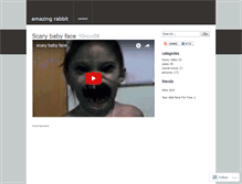 Tablet Screenshot of amazingrabbit.wordpress.com