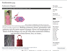 Tablet Screenshot of fashionista514.wordpress.com