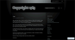 Desktop Screenshot of copyright1983.wordpress.com