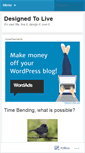 Mobile Screenshot of designedtolive09.wordpress.com