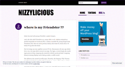 Desktop Screenshot of nizzylicious.wordpress.com