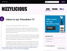 Tablet Screenshot of nizzylicious.wordpress.com