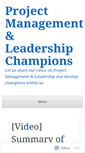 Mobile Screenshot of leadershipchamps.wordpress.com