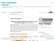 Tablet Screenshot of obatsariawanvagina.wordpress.com