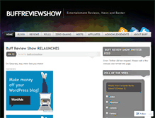 Tablet Screenshot of buffreviewshow.wordpress.com