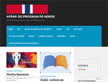 Tablet Screenshot of norskprogramvare.wordpress.com