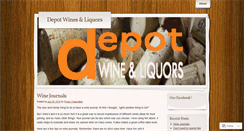 Desktop Screenshot of depotwinesandliquors.wordpress.com