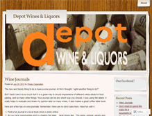 Tablet Screenshot of depotwinesandliquors.wordpress.com