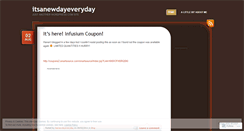 Desktop Screenshot of itsanewdayeveryday.wordpress.com