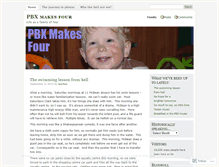 Tablet Screenshot of pbxmakesfour.wordpress.com