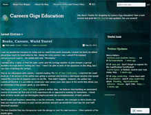 Tablet Screenshot of careersgigseducation.wordpress.com