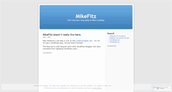 Desktop Screenshot of mikefitzsimon.wordpress.com