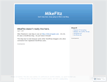 Tablet Screenshot of mikefitzsimon.wordpress.com