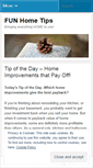 Mobile Screenshot of funhometips.wordpress.com
