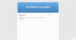 Desktop Screenshot of catwomenfrommars.wordpress.com