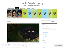 Tablet Screenshot of noblefamilylegacy.wordpress.com