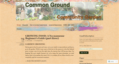 Desktop Screenshot of commongroundgarden.wordpress.com