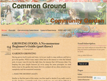 Tablet Screenshot of commongroundgarden.wordpress.com