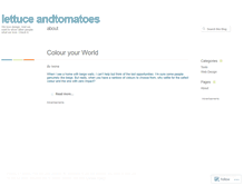 Tablet Screenshot of lettuceandtomatoes.wordpress.com