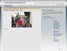 Tablet Screenshot of hometownmarion.wordpress.com