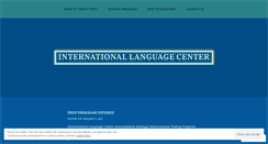 Desktop Screenshot of internationallanguagecenter.wordpress.com