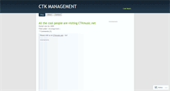 Desktop Screenshot of ctkmanagement.wordpress.com