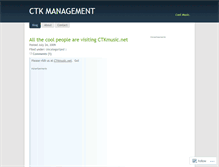 Tablet Screenshot of ctkmanagement.wordpress.com