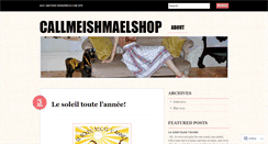 Desktop Screenshot of callmeishmaelshop.wordpress.com