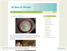 Tablet Screenshot of nomeatonmonday.wordpress.com